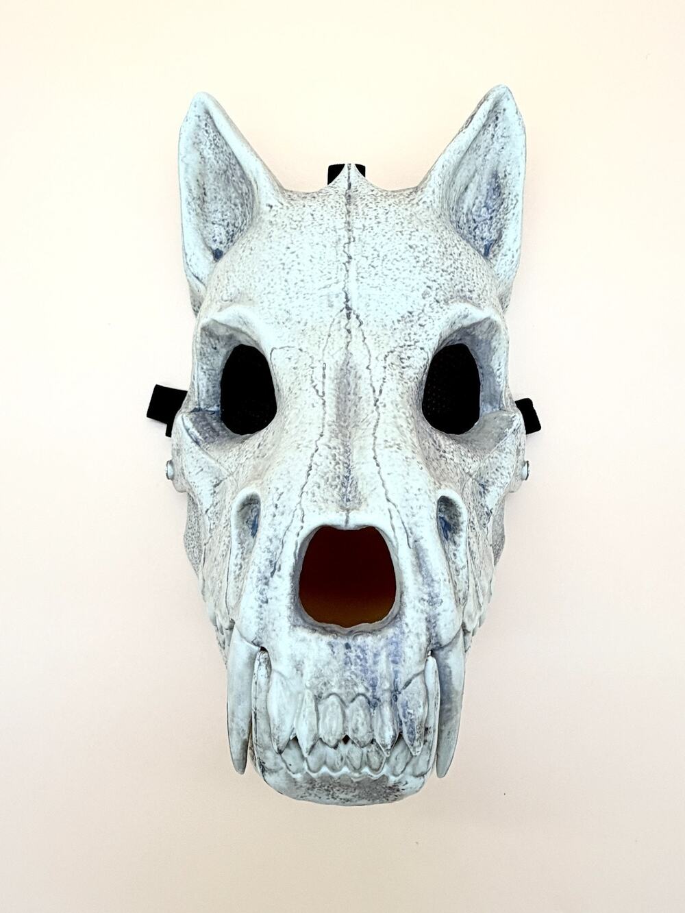 Wolf Skull Mask Spirit Halloween Skeletal Bone Hinged Jaw Costume LARP Cosplay